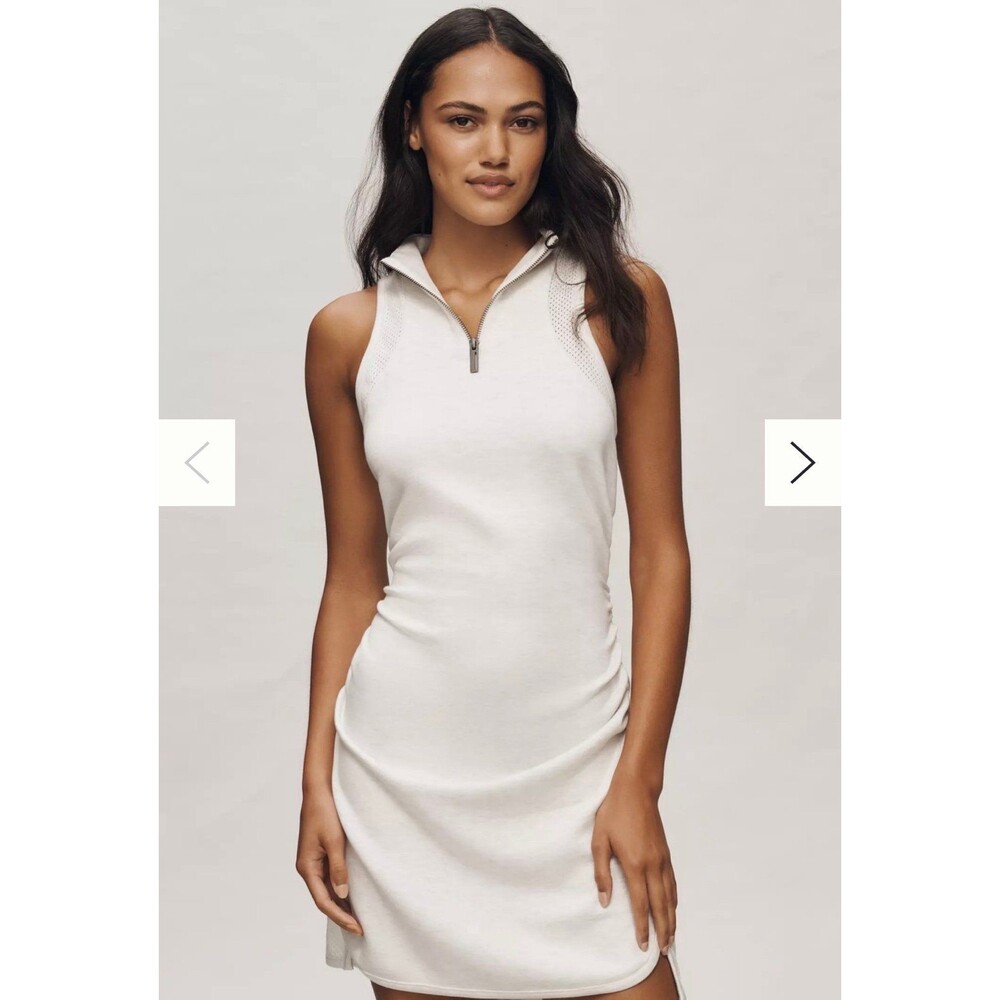 Daily Practice Quarter-Zip Fitted Mini Dress